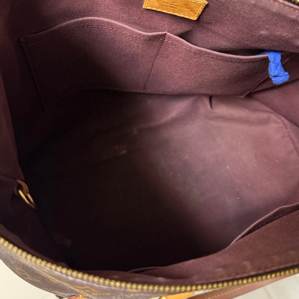 Louis Vuitton Monogram Canvas Tote with Tan Leather Trim Iena MM - Picture 5 of 5